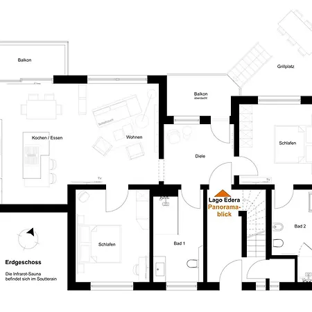 Apartament Edera - Panoramablick
